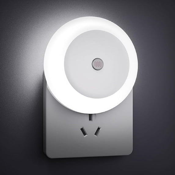 2 Pack LED Night Lights Plug Into Wall, Bright Nightlight Auto-On/Off ...
