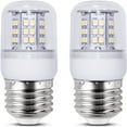 thumbnail image 1 of 2 Pack LED Refrigerator Light Bulbs Equivalent, 40W 120V Fridge Waterproof Bulb, 4W Daylight White 5000K Freezer Bulbs, E26 Base Compact Corn Light Appliance Bulb, 1 of 7