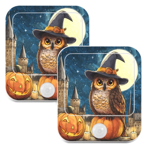2 Pack LED Sensor Night Light Motion 3 Modes for Stairway Bedroom Living Room Cute Magic Owl