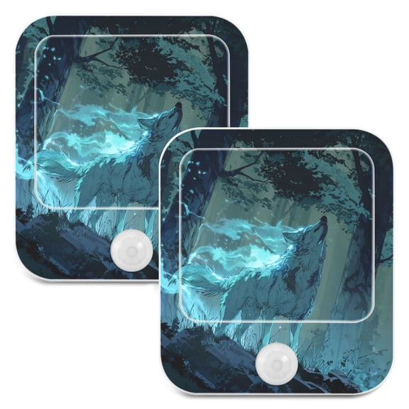2 Pack LED Sensor Night Light Motion 3 Modes for Stairway Bedroom Living Room Soul Of The Wolf