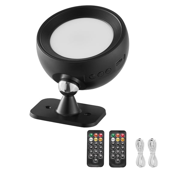 2 Pack LED Wall Sconces Battery Operated with Remote, Rechargeable Dimmable Wireless Wall Light 360 Rotatable Color Temp Timer