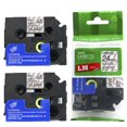 thumbnail image 1 of 2/Pack LM Tapes - Premium 1" Black Print on Clear Label (24mm 0.94 Laminated) Compatible with TZe-151 P-touch Tape and comes with a great Tape Color/Size Guide for easy reordering., 1 of 2