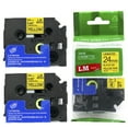thumbnail image 1 of 2/Pack LM Tapes - Premium 1" Black Print on Yellow Label (24mm 0.94 Laminated) Compatible with TZe-651 P-touch Tape and comes with a great Tape Color/Size Guide for easy reordering., 1 of 2