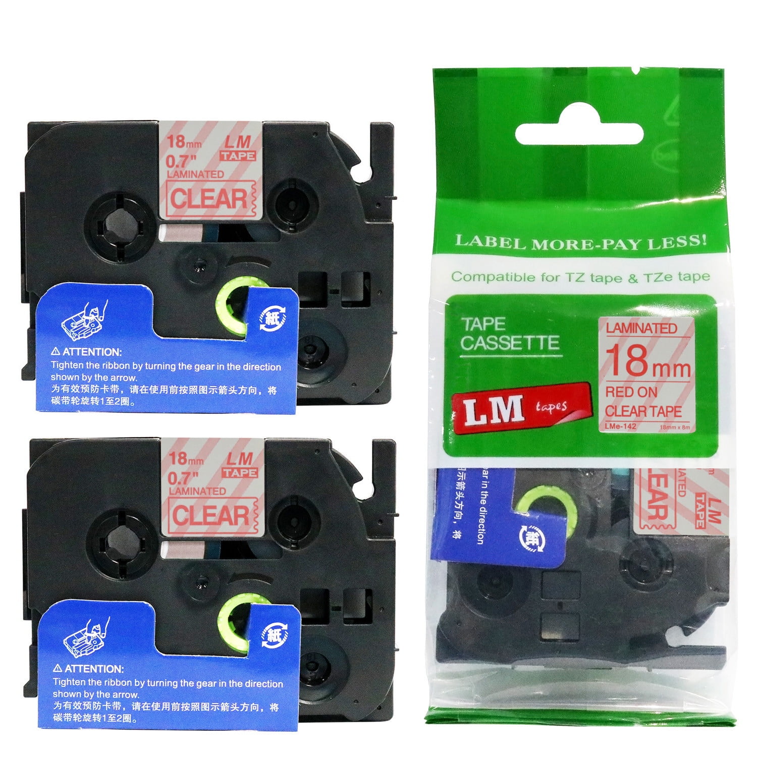 2/Pack LM Tapes - Premium 3/4