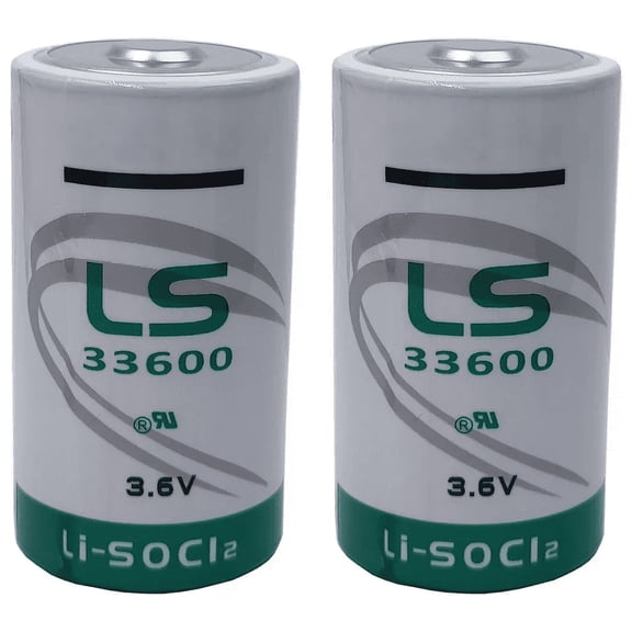 2-Pack LS33600 Size D 3.6V 17000mAh Lithium Thionyl Chloride Battery US
