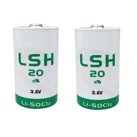 [2 Pack] LSH20 Battery 3.6V 13000mAh for Saft LSH20 Size d 3.6V Non-Rechargeable Lithium Battery for Alarm Systems GPS Systems Battery