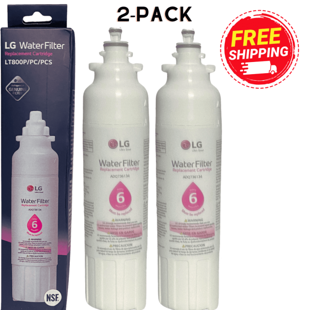 2Pack LT800P Replacement Refrigerator Water Filter Fits 469490 469490