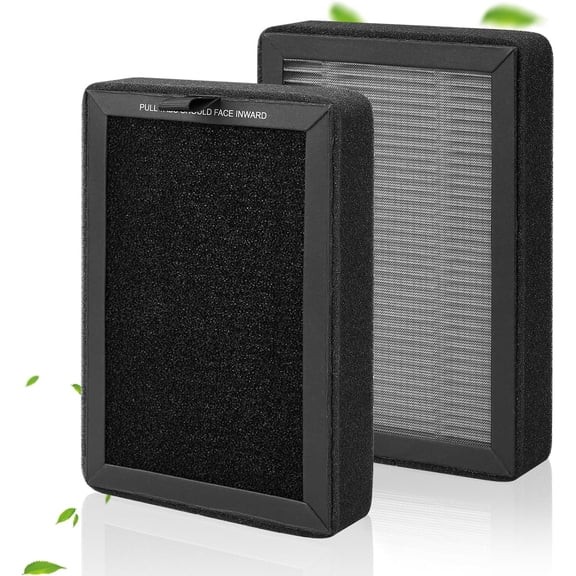 2 Pack LV-H128 Replacement Filter for Levoit Air Purifier, Compatible with LV-H128 / LV-H13EU Air Purifier, 3-Stage H13 True HEPA Filtration System, Replace Part #LV-H128-RF&LV-13EU-RF