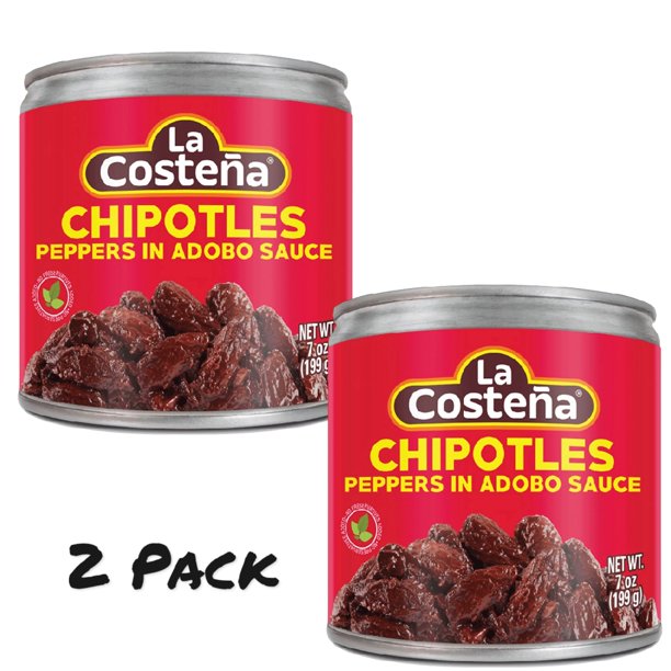 ( 2 Pack ) La Costena Chipotle Peppers in Adobo Sauce, 7 oz Can
