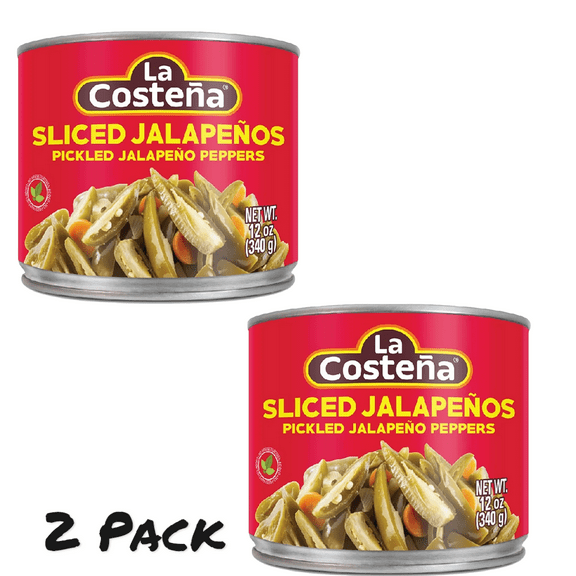 ( 2 Pack ) La Costena Green Pickled Sliced Jalapeo Peppers, 12 Oz
