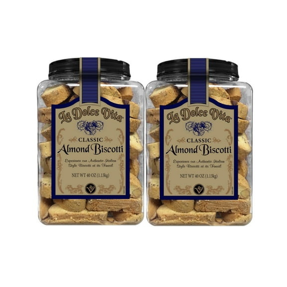 2 Pack | La Dolce Vita Classic Italian Biscotti, 40 oz