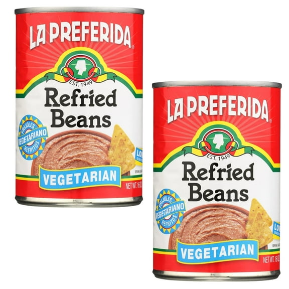 ( 2 Pack ) La Preferida Refried Beans Vegetarian, Low Fat, 16 Oz