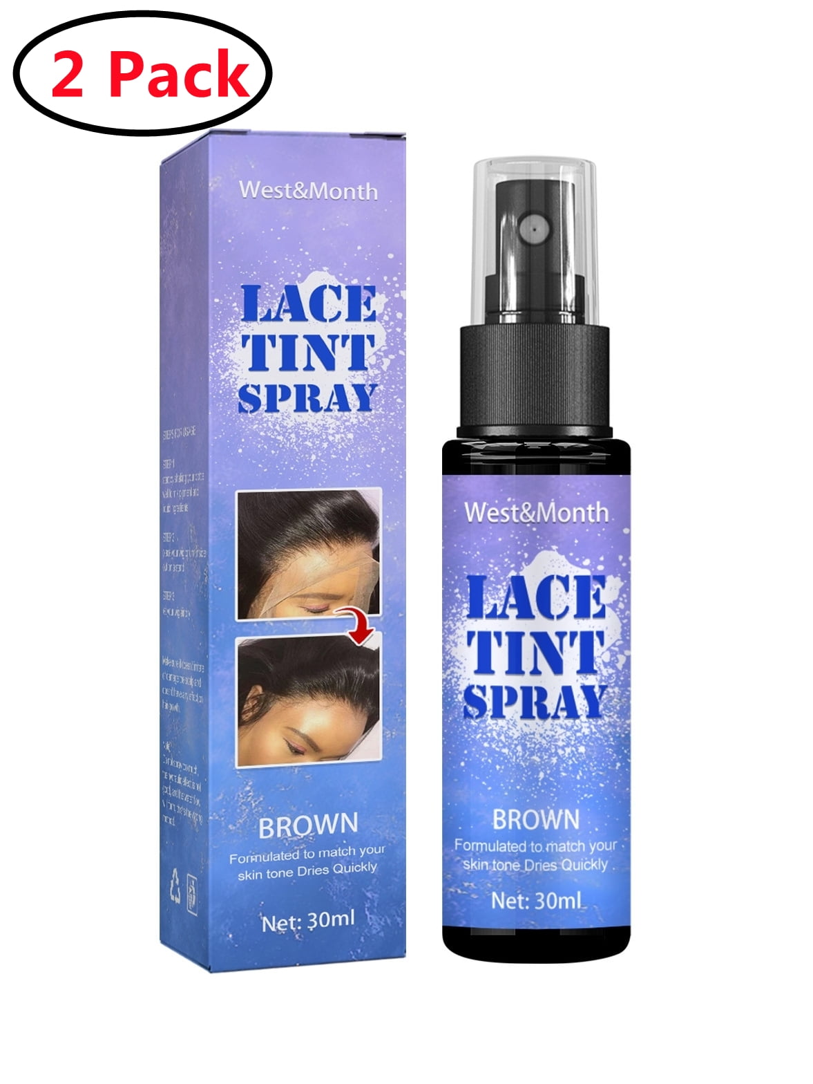 Yoomi 2 Pack Lace Melting Spray for Lace Wigs, New Invisible Adhesive
