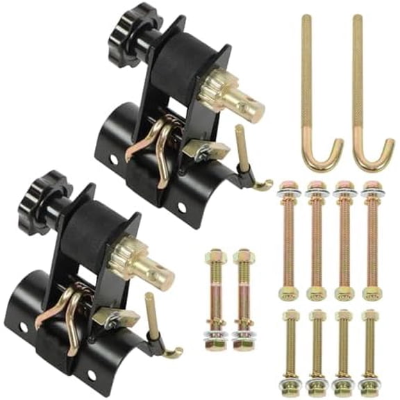 2 Pack Ladder Rack Ratchet Strap 500 Lbs Capacity 1.5In Width 7.5Ft Length 2 Inch Round Hose Ladder Racks with Double J Hooks for Tool Trailers and Work Trucks$$Tools & Hardware Other