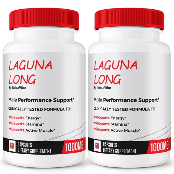 (2 Pack) Laguna Long Capsules for Men, Complete Daily Formula for Overall Wellness and Peak Performance, Advanced Dietary Supplement, LagunaLong Reviews (120 Capsules)