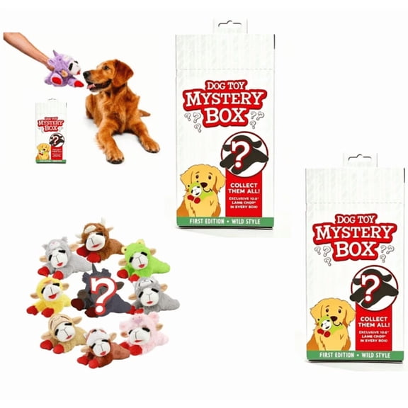 2 Pack Lamb Chop Mystery Box Dog Interactive Plush Toy