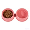 thumbnail image 1 of 2-Pack Large Capacity Plastic Dog Bowls & Cat Bowls, Non-Slip Easy to Clean Pet Food Water Bowls, Durable Multi-Color Pet Tableware, Pink, 1 of 7