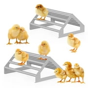 2-Pack Large Chick Perch Stand for Brooder, Baby Chicken Roosting Bars with Stable Triangle Design - Easy to Clean Indoor/Outdoor Jungle Gym for Chicks & Birds