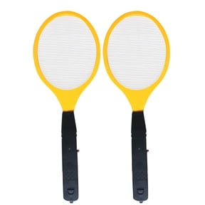 2 Pack Large Electric Mosquito Swatter Racket - Rechargeable Bug Zapper for Indoor Outdoor Use, Safety Mesh, Powerful Fly Killer, Ergonomic Handle Insect Pest Control (19x7.1in)