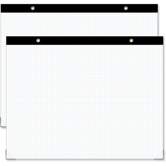 (2 Pack)Large Engineering Graph Paper Pad, 100 Sheets/200 Pages, 22" x 17" Quadrille Grid Paper for Drafting, Engineering, Blueprint Drawing, Architect Designer, 4"x4" Blue Grid, Giant Drafting Pad