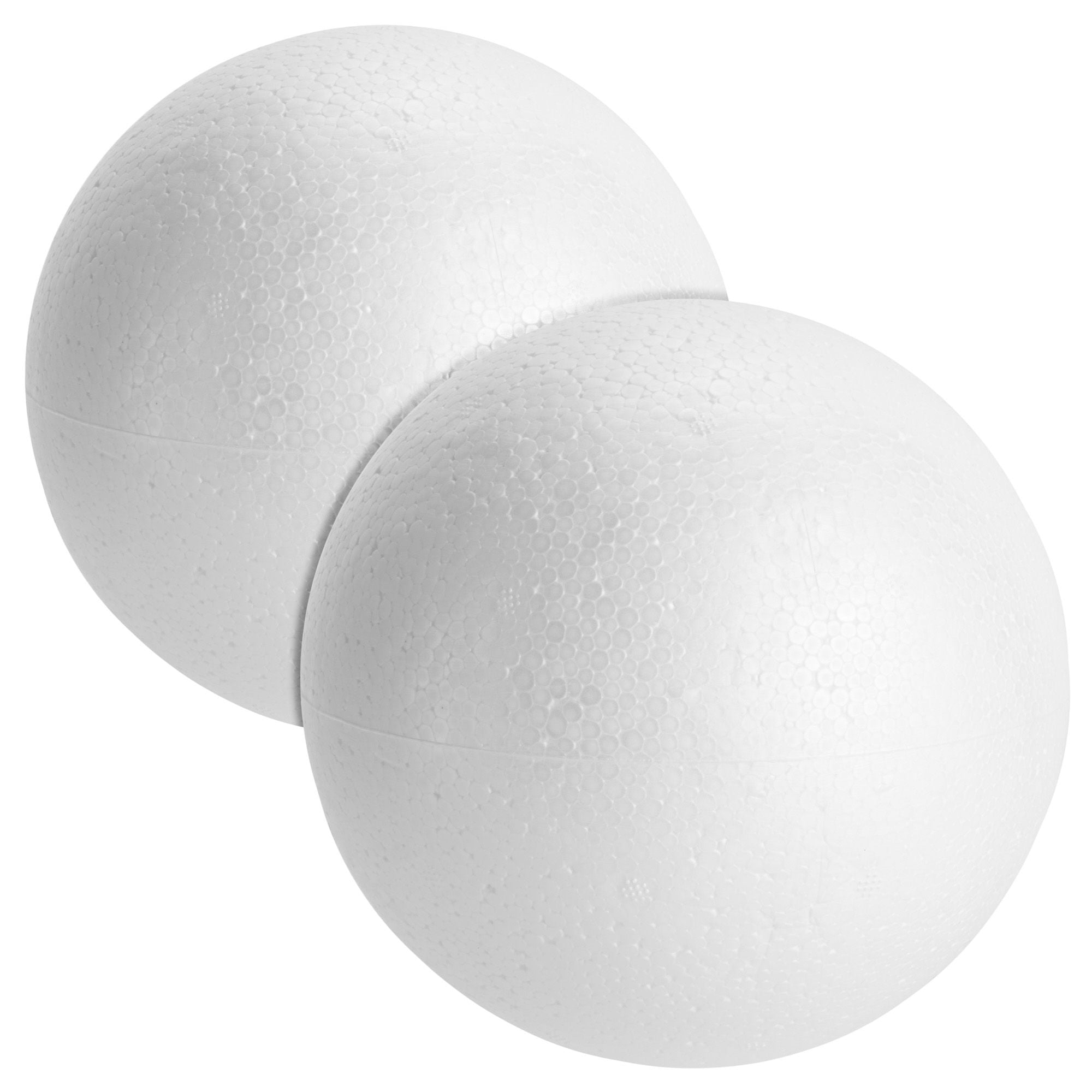 2 Pack Large Foam Balls for Crafts, 6 Inch Solid Polystyrene Spheres for Party Decorations