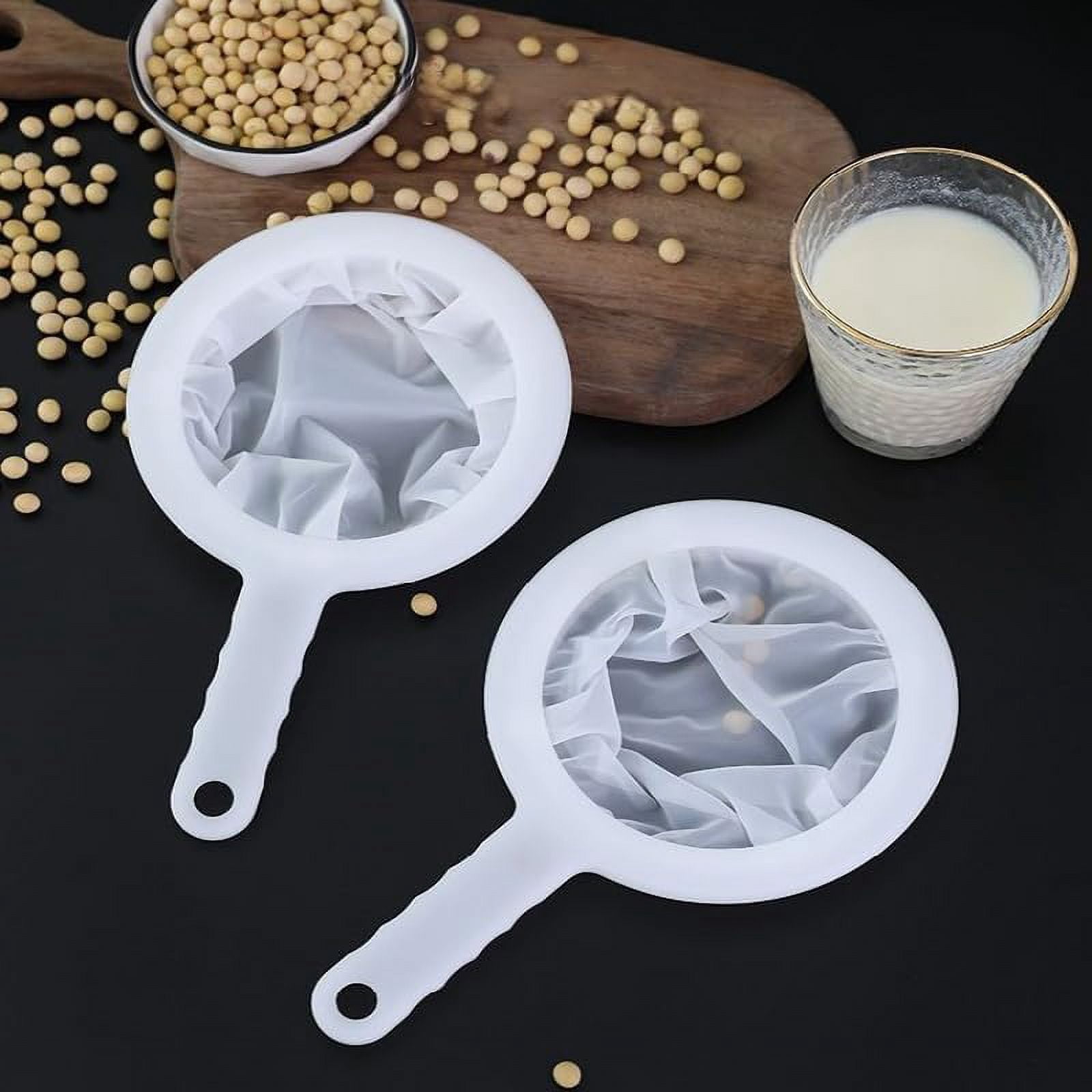 2 Pack Large Food Filter Strainer - 200 Mesh Sieve Filter - Quality ...