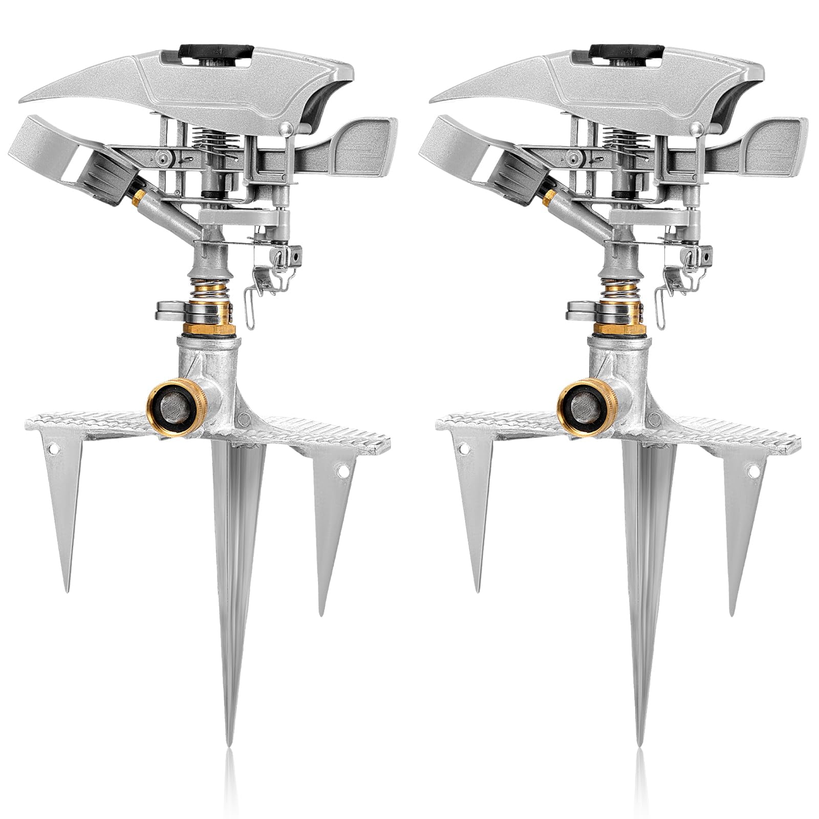 2 Pack Large Impact OIF8 Sprinklers for Yard Heavy Duty Lawn Sprinkler