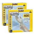 2 Pack Large Kirkland Signature Latex Free Nitrile Exam Gloves, 400
