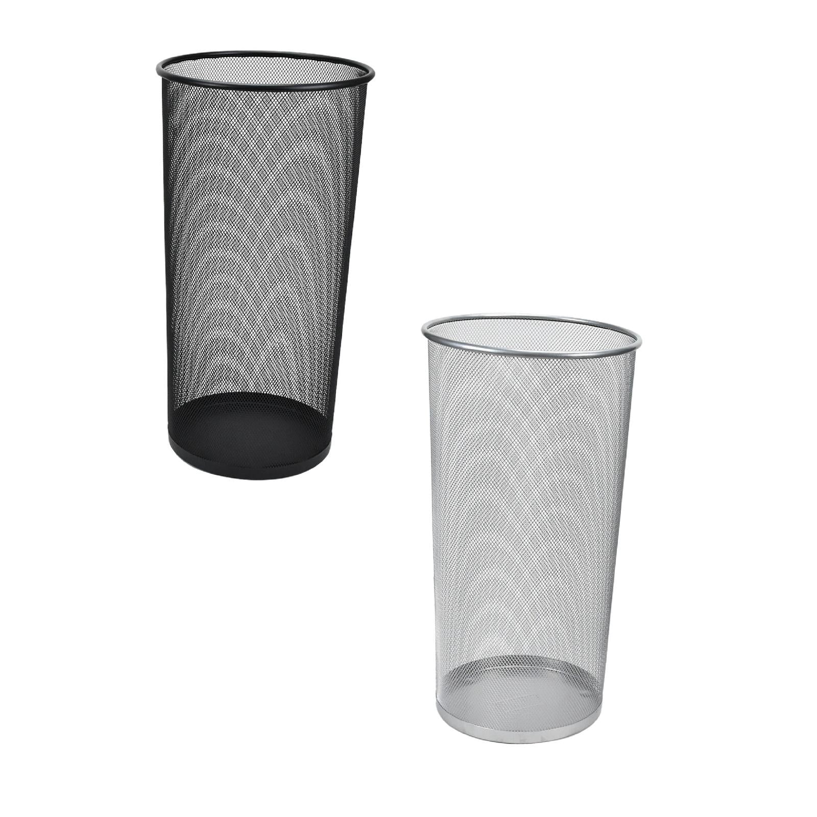 2 Pack Large Metal Mesh Umbrella Stands - 10.5x20 Inch Freestanding Umbrella Holder for Entryway, Organizes Canes, Walking Sticks & Wrapping Paper - Home, Office & Hotel Storage Solution