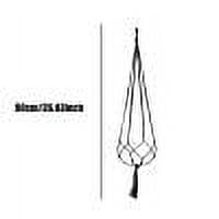 2-Pack Large Plant Hanger Ropes - Heavy-Duty Flower Pot Holders for Indoor and Outdoor Decor, Adjustable Hanging Ropes for Plants and Decorative Pots