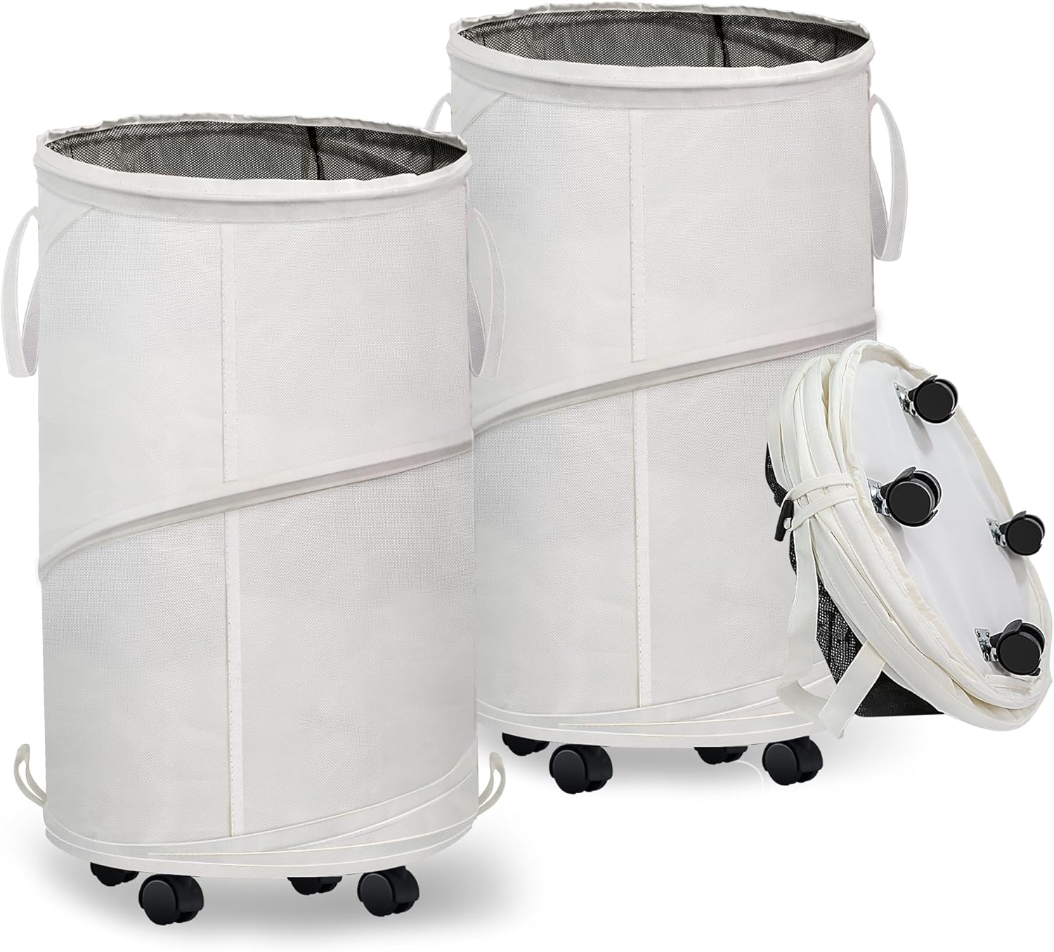 Mainstays PopUp Spiral Hamper, 2Pack, Available in Multiple Colors