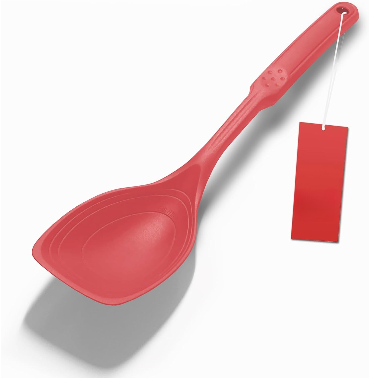 2 Pack Large Silicone Cooking Spoon, Non-Stick Slotted and Solid Spoon ...