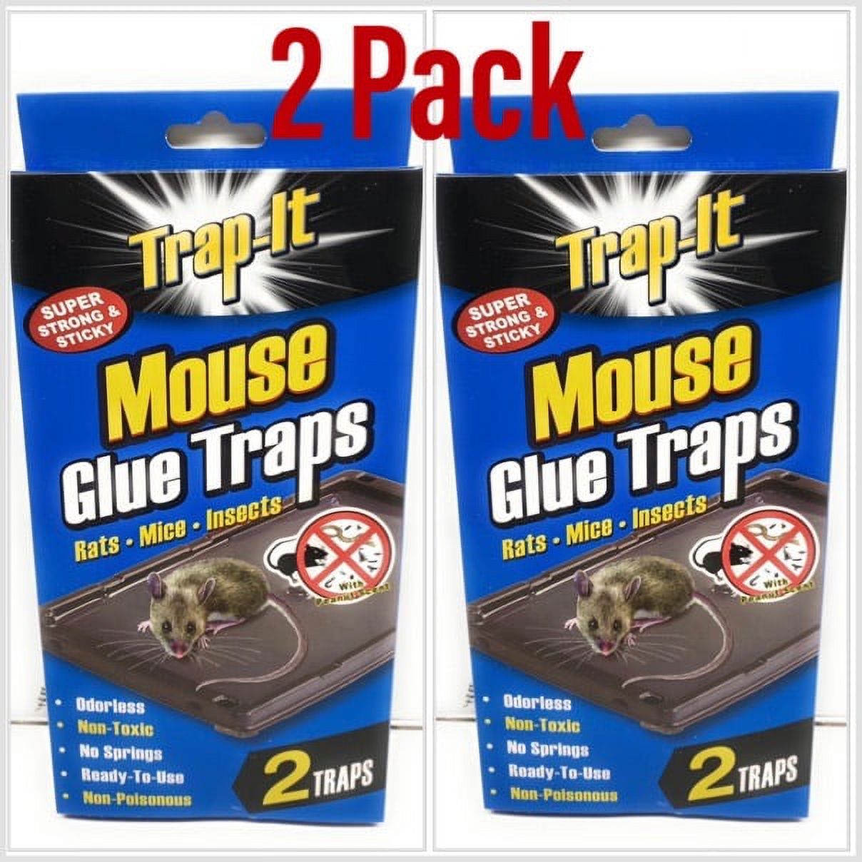 2 Pack Large Size Glue Sticky Mouse Rat Mice Traps Rodent Disposable