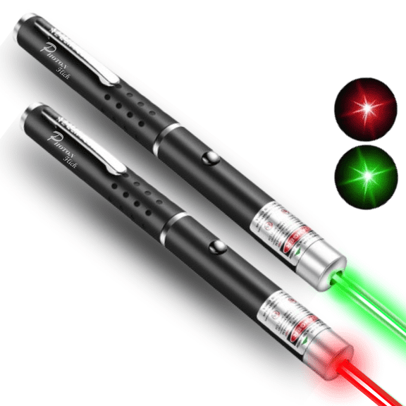 2 Pack Laser Pointer Pen Visible Light Beam High-Power Long-Range Cat Laser Pointer