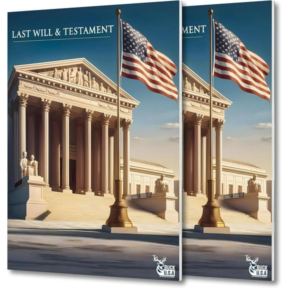 2 Pack Last Will and Testament Kit 2025: Attorney-Prepared, 50-State Compatible, Customizable Will Forms with Instructions, Codicil Form, Sample Completed Will, Estate Planning for Singles & Families