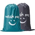 thumbnail image 1 of 2 Pack Laundry Bag, Rips Tears Resistant Large Dirty Clothes Storage Bag,Heavy Duty Laundry Hamper Liner for College Students (28"x40"), 1 of 6
