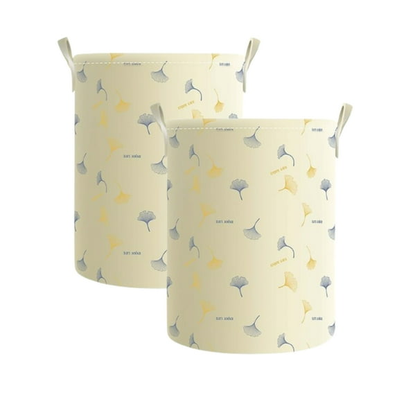 2 Pack Laundry Basket, 40L Collapsible Laundry Hamper, Freestanding Waterproof Clothes Basket with Handles for Laundry Room Bedroom Bathroom College Dorm, Dirty Clothes Hamper Clothes Organizer