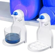 [2 Pack] Laundry Detergent Drip Catcher to Prevent Mess - Sturdy Detergent Cup Holder, Slides Under Tub - Laundry Detergent Gadget Keeps Room Tidy - Laundry Soap Station Organizer Messes