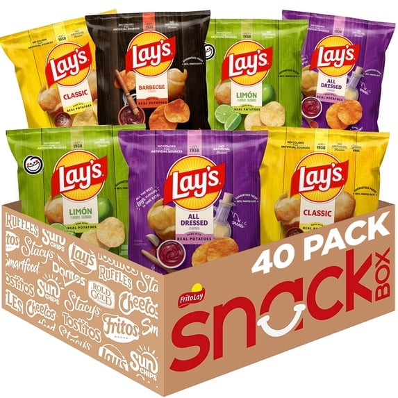 2 Pack - Lay's Favorites Classic Chips Variety pack, 40 pack