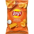 thumbnail image 1 of 2 Pack - Lay's Potato Chips Cheddar & Sour Cream 7.75 oz Package May Vary, 1 of 4