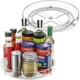 thumbnail image 1 of 2 Pack Lazy Susan Organizer, 9.5 Inch Lazy Susan Turntable for Cabinet, Turntable Organizer for Pantry Organizers and Storage, Non-Skid Fridge Organizer, 1 of 7