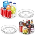 thumbnail image 1 of 2-Pack Lazy Susan Turntable Organizers - 9.5'' Rotating Trays with Raised Edge for Pantry, Fridge, and Countertop Storage, 1 of 9
