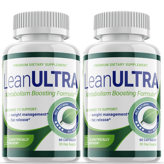 (2 Pack) Lean Ultra - Keto Weight Loss Formula - Energy & Focus Boosting Dietary Supplements for Weight Management & Metabolism - Advanced Fat Burn Raspberry Ketones Pills - 120 Capsules