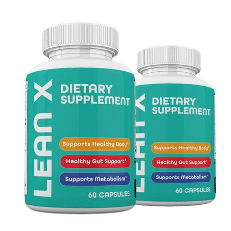 (2 Pack) LeanX Pills Advanced Formula - LeanX Capsules Supplements - 120 Count