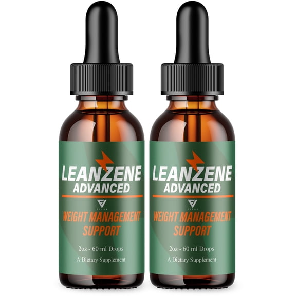 (2 Pack) Leanzene Weight Management Support, Leanzene Advanced Drops (4oz)