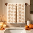 thumbnail image 1 of 2 Pack Leaves Fall Hand Towels for Bathroom, Orange Leaf Jacquard Decorative Towel for Autumn Thanksgiving Home Kitchen Bathroom Decor Gift 15.7 × 23.6 in, 1 of 6