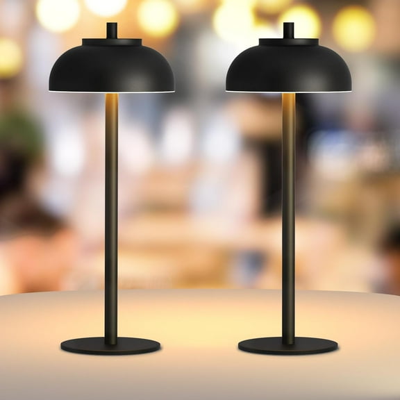 2 Pack Led Cordless Table Lamps Rechargeable,Table Lights Battery Operated-IP65 Waterproof-for Outdoor Patio/Restaurants/Home/Dinner/Table Lighting-Touch Control & Dimmable