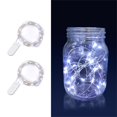 2 Pack Led Fairy Lights 7 Feet 20 Led Firefly Starry Moon Lights on