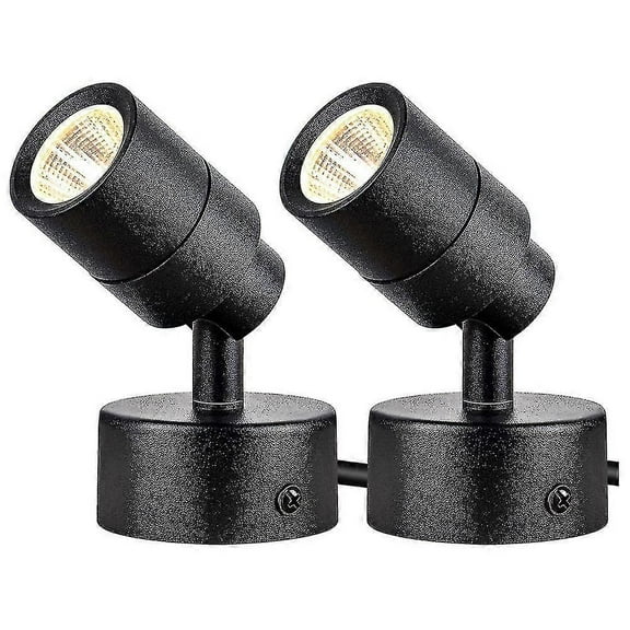 2 Pack Led Spot Lights Indoor, 3w Up Lights Indoor Floor Spotlight,3000k Uplights Indoor Accent Lig