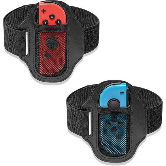 [2 Pack] Leg Strap for  Switch Sports Game Accessories/Ring Fit Adventure, Adjustable Elastic breathable Leg band for Switch & OLED Model Joy cons, Suitable for adults or children